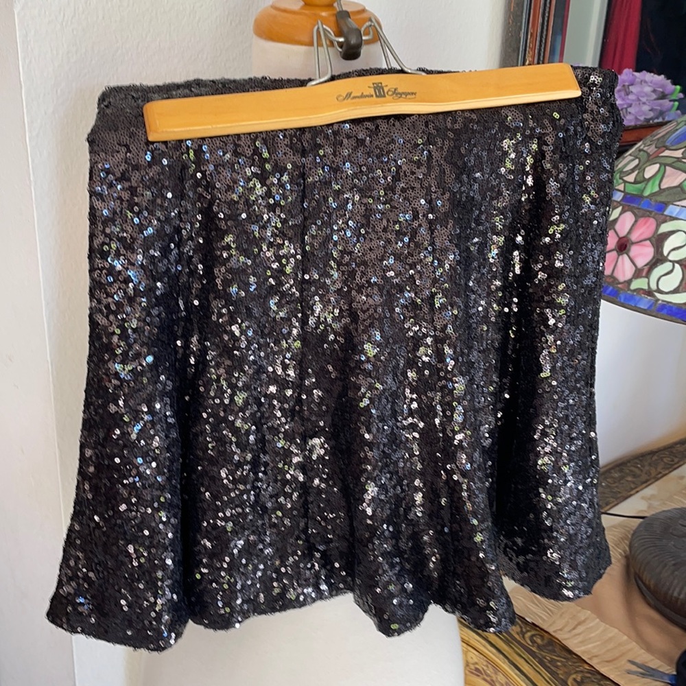 Get in the Glam Guess flashing skirt